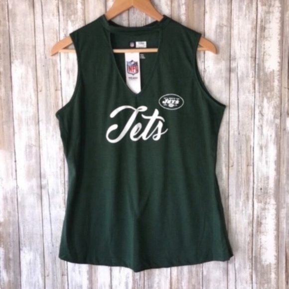 NWT NFL New York Jets Sleeveless Blouse - Picture 1 of 5